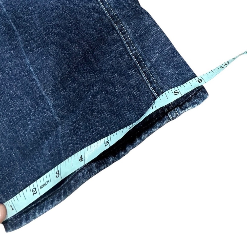 7 For All Mankind A Pocket Flare Jeans Dark Wash Low Rise Stretch Womens 32 - Picture 8 of 10